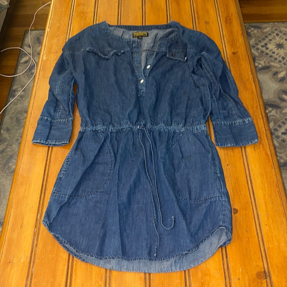 True Religion ladies denim shirt dress. Size XS.